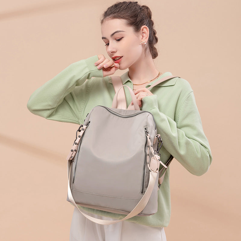 Women's Oxford Cloth Simple Fashion Versatile College Backpacks