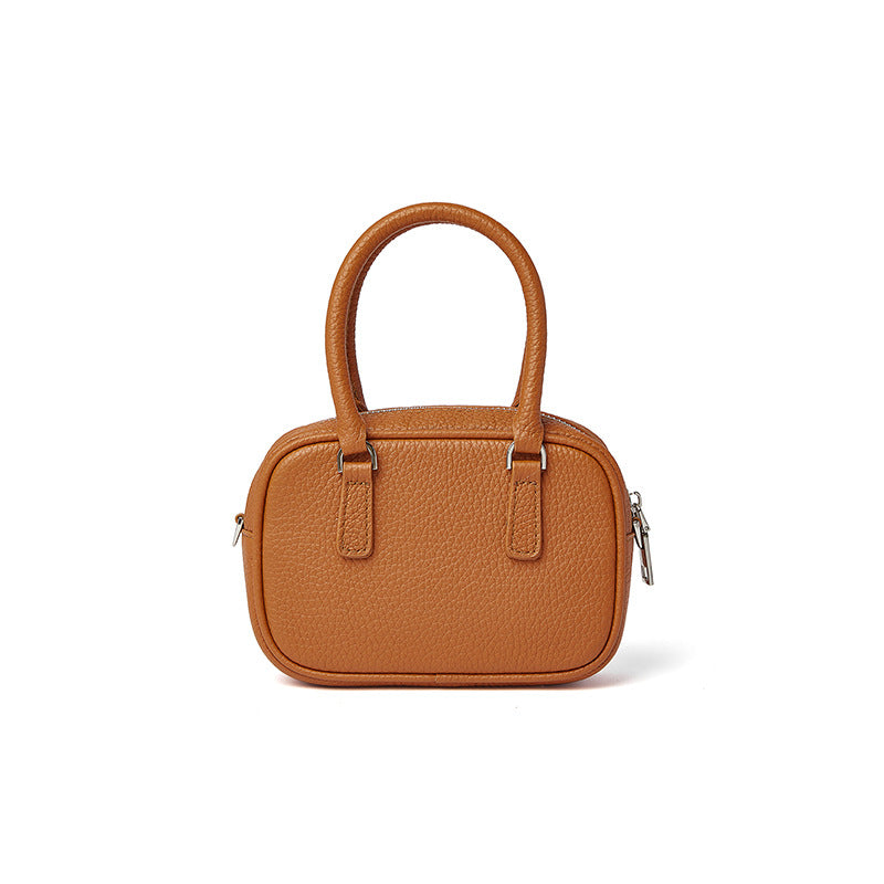 Women's Korean Simple First Layer Cowhide Mini Shoulder Bags