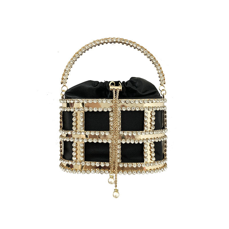 Women's Pearl Diamond Fashion Lady Metal Design Bags