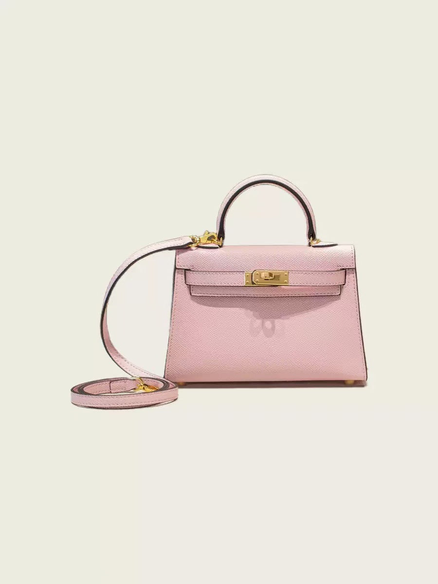 Women's Genuine Leather Second Generation Kelly Palm Print Handbags