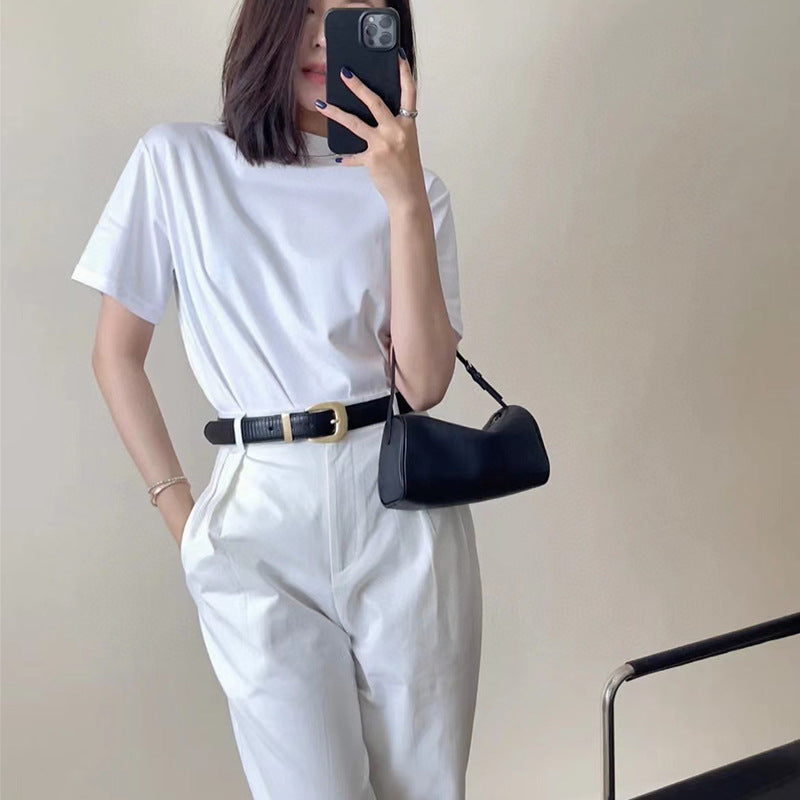 Women's Design Genuine Leather Retro Pencil Simple Handbags