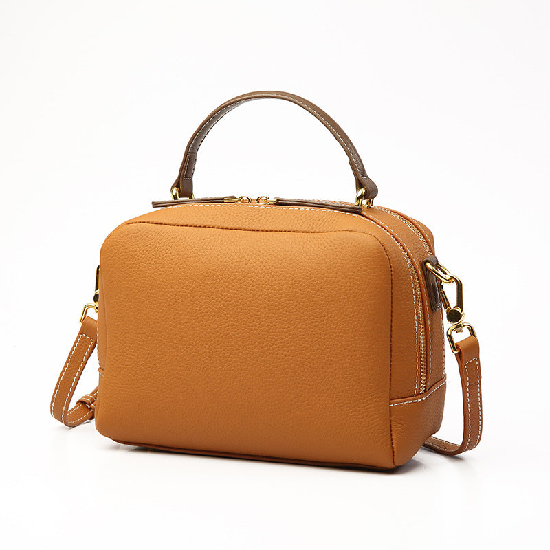 Women's Layer Cowhide Portable For Simple Genuine Leather Handbags