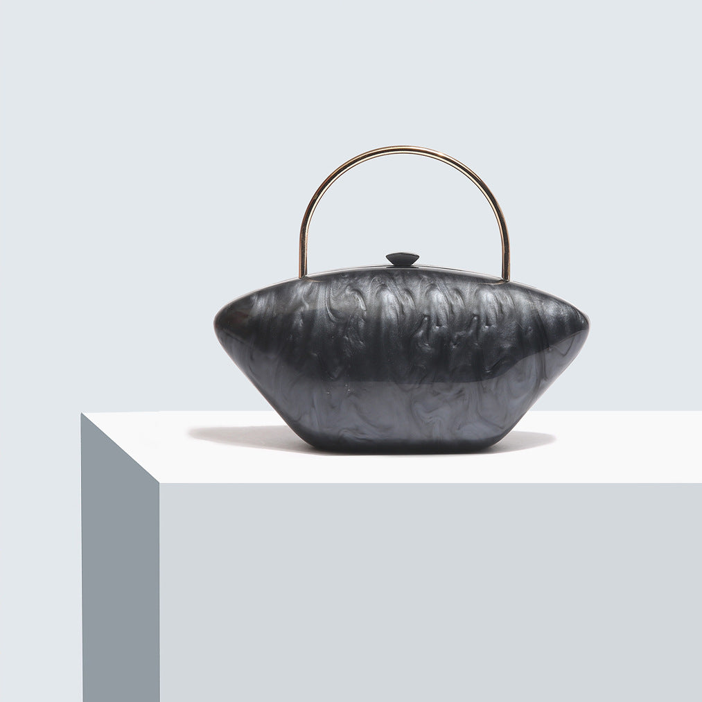 Women's Dinner Oval Shell Goose Egg Acrylic Handbags