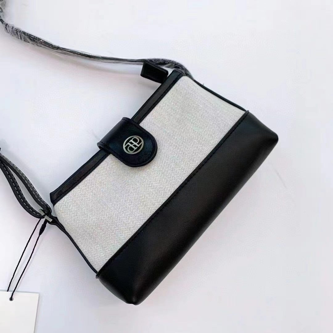 Women's Car Size High Texture Canvas Leather Crossbody Bags