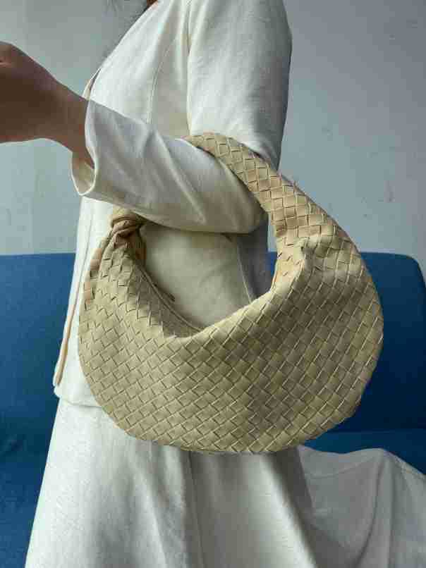 Skin Frosted Woven Handmade Underarm Simple Handbags