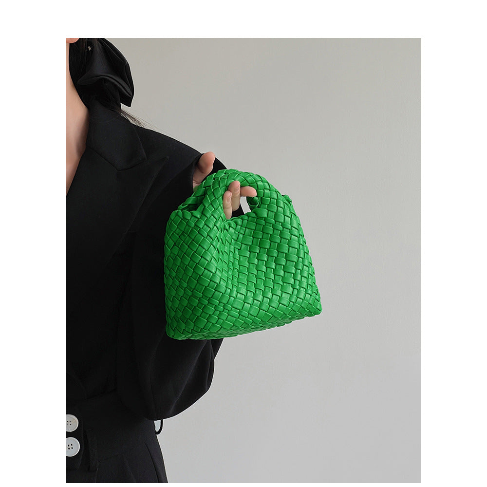 Women's Woven Seaside Handmade Mini Portable Vegetable Shoulder Bags