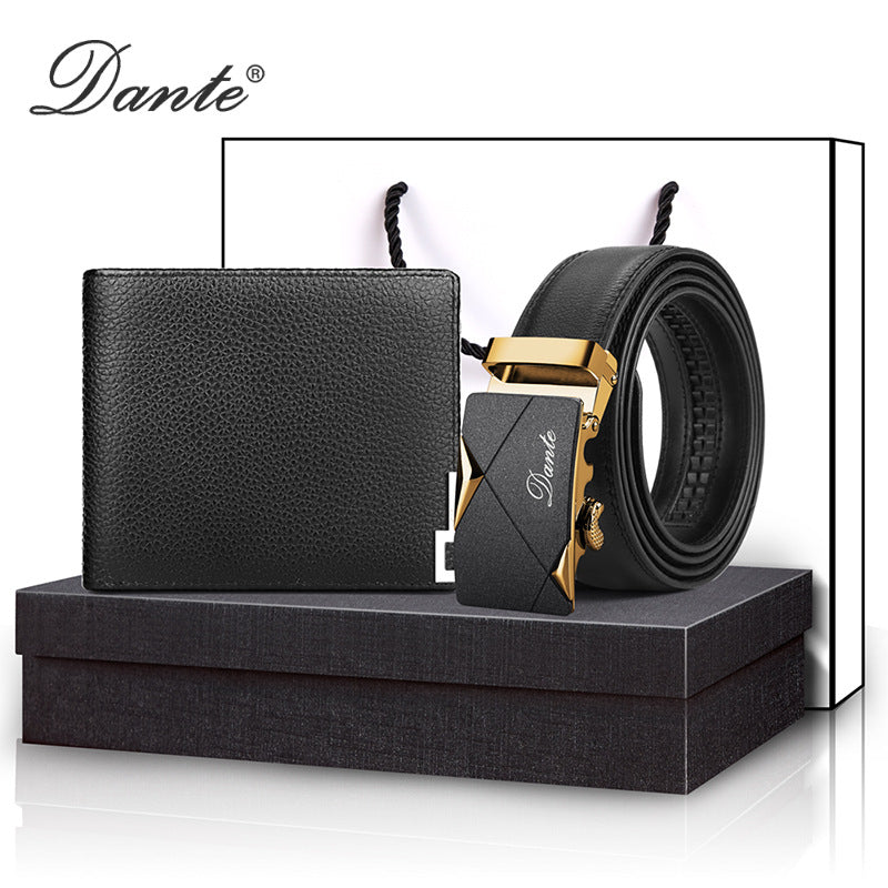 Men's Genuine Cattlehide Leather Surface Practical Suit Men's Wallets
