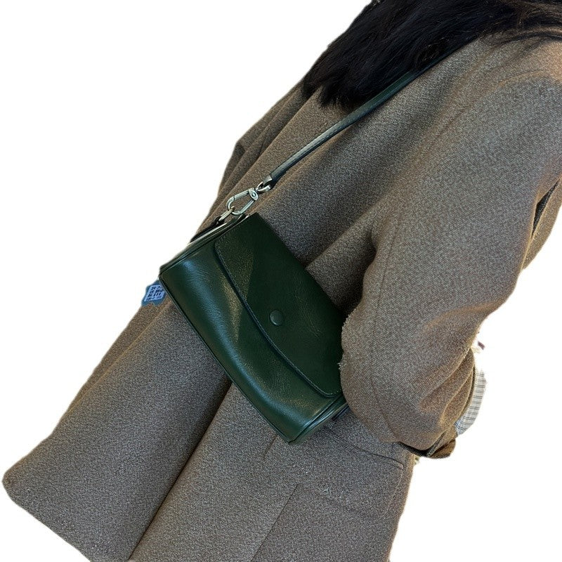 Women's Fashion Genuine Leather Niche High-grade Feeling Crossbody Bags