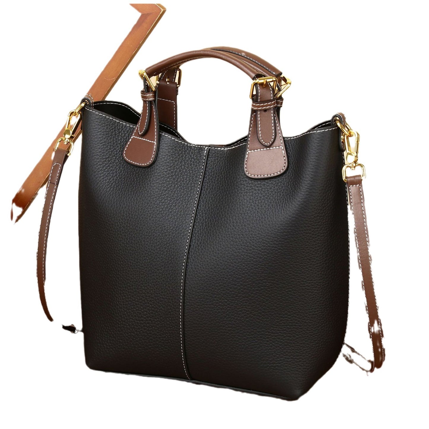 Women's Layer Cowhide Large Capacity Trendy Summer Commuter Bags