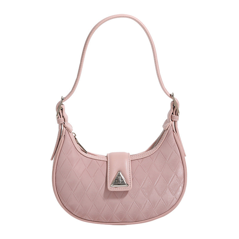 French Pink Rhombus Selenodont Underarm Niche Bags