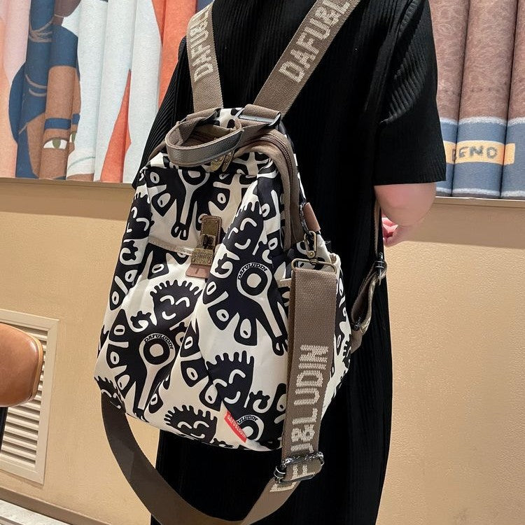 Women's Octopus Fashion Canvas Short Distance Leisure Backpacks
