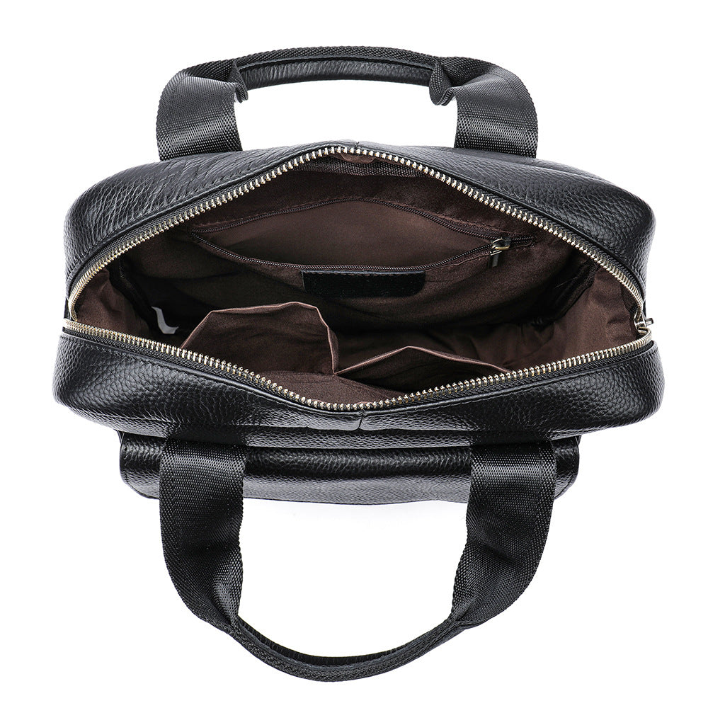 Men's First Layer Cowhide Portable High-grade Men's Handbags