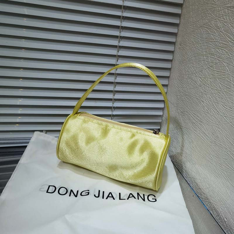 Women's Retro Handmade Satin Round Hand Holding Handbags