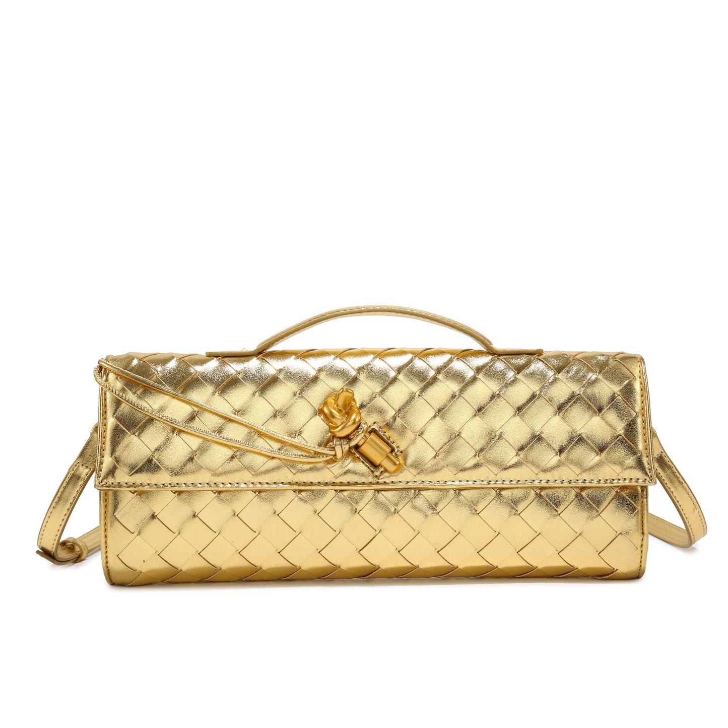 Woven Dinner Clutch Fashion Long Bolt Bags