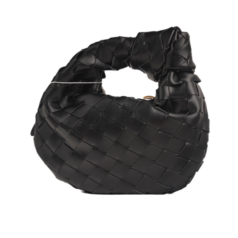 Women's Spring Commuter Portable Cloud Hand-woven Underarm Armpit Bags