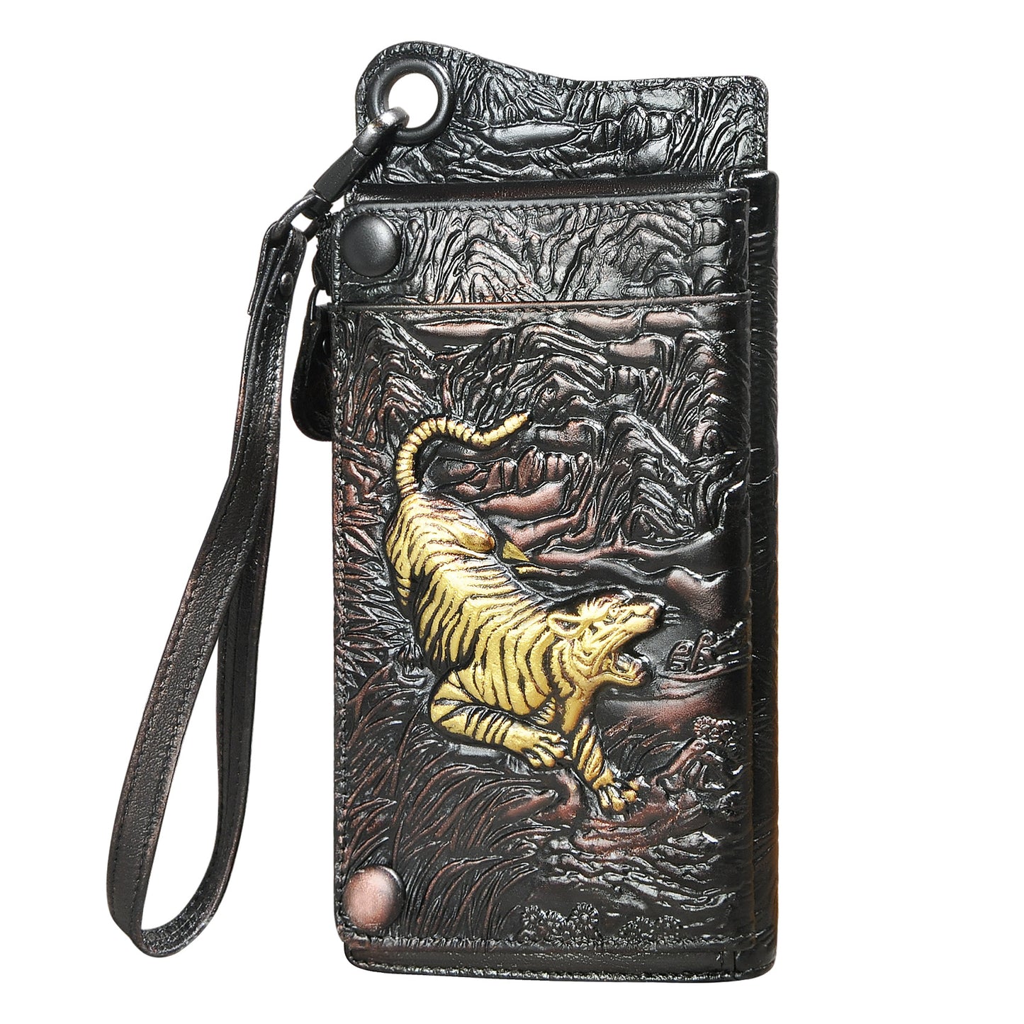 Men's First Layer Tree High Leather Retro Men's Wallets