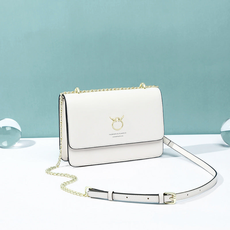 Women's Summer Genuine Leather Chain High-grade Fashion Crossbody Bags