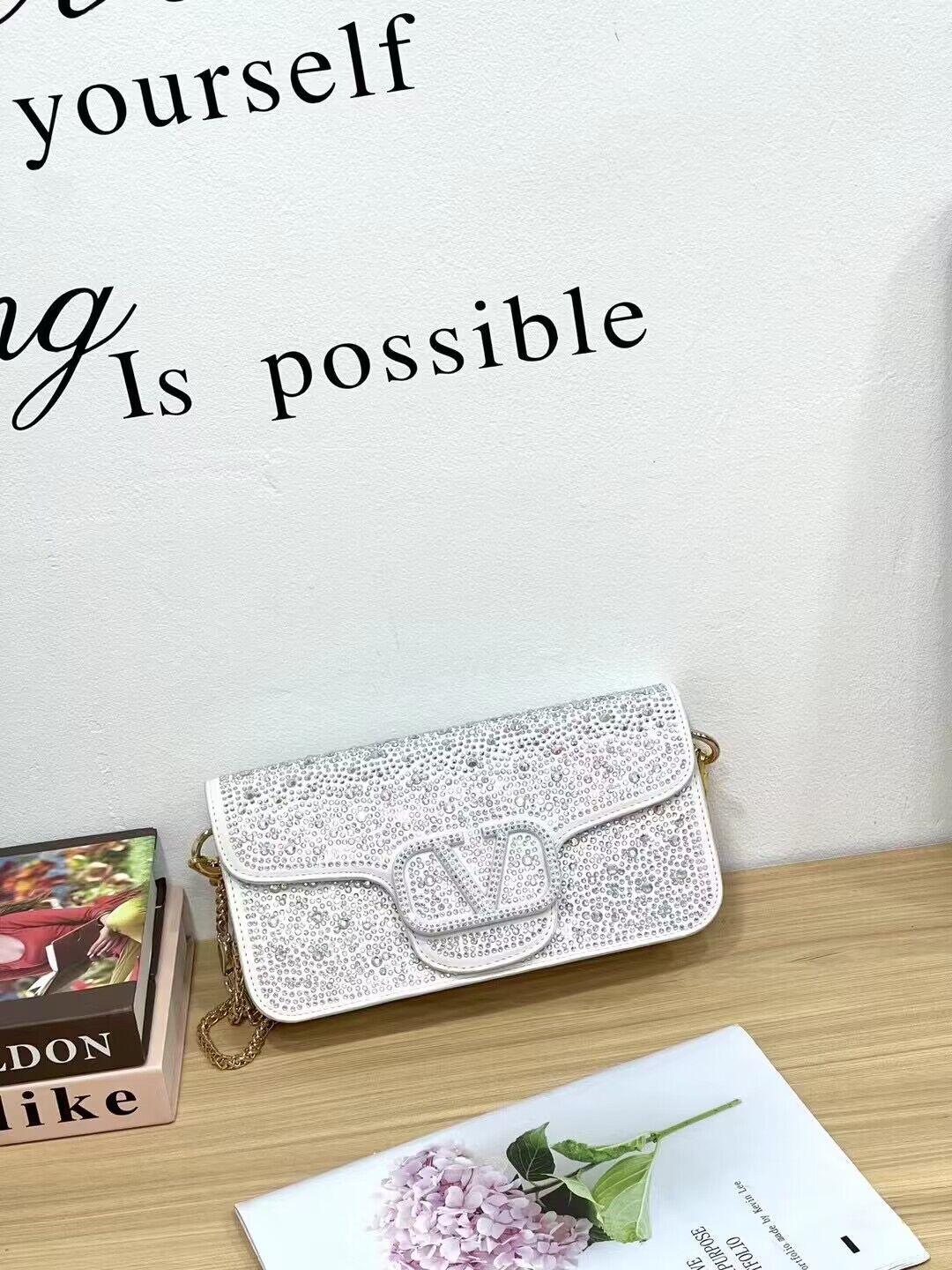 Women's Mini Diamond Rhinestone Flip Retro Bags