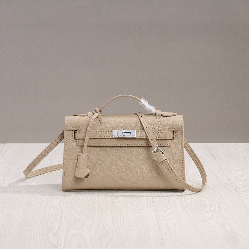 Women's Pattern Genuine Leather Cowhide Second Generation Little Kelly Crossbody Bags