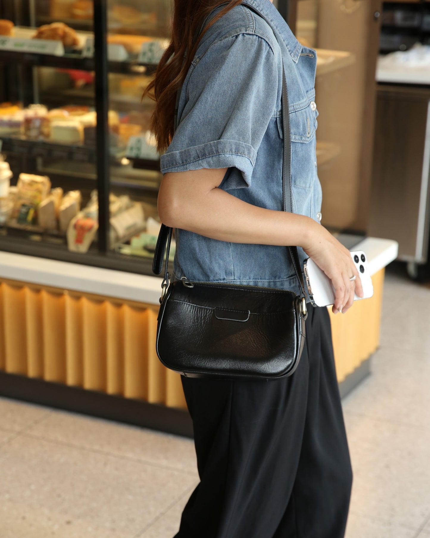 Tanning Leather Summer Genuine Niche Mild Shoulder Bags