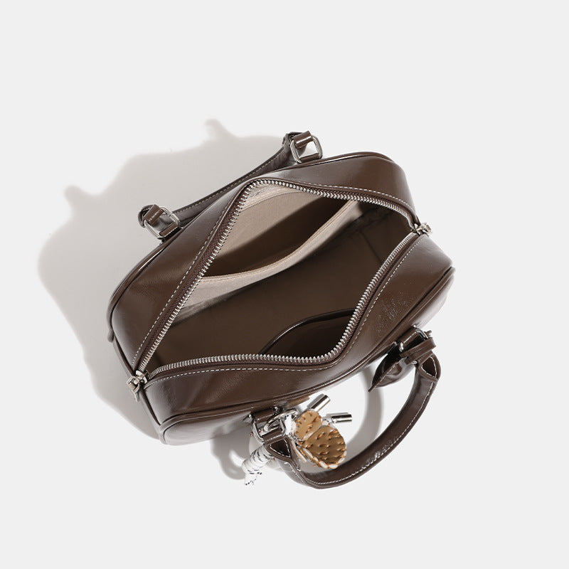 Niche Beta Bowling Female Vintage Boston Handbags