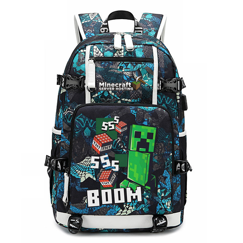 My World Surrounding The Game Printed Backpacks