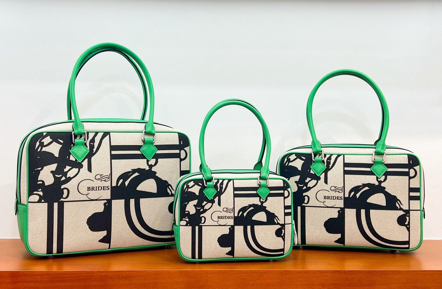 First Layer Cowhide Stitching Canvas Iti Tote Bags