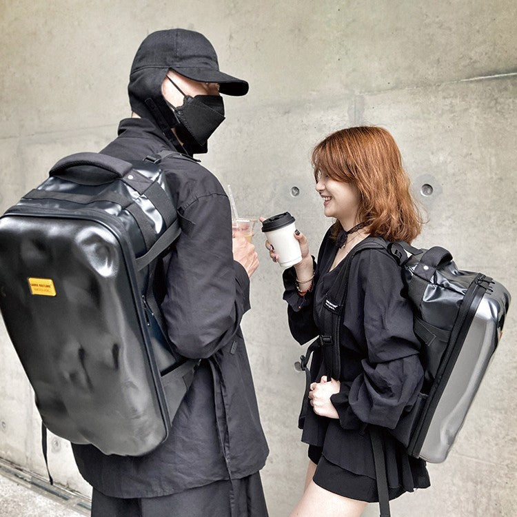 Men's Trendy Waterproof Motorcycle Helmet Short Distance Backpacks