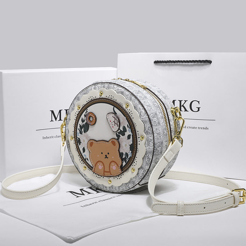Women's Birthday Gift Genuine Leather Niche Lovely Summer Crossbody Bags