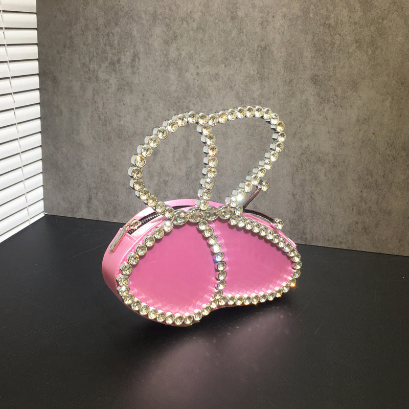 Women's Diamond Niche Design High-grade Butterfly Dinner Bags