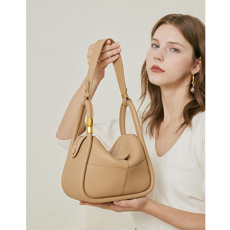 Women's First Layer Cowhide Leather Temperament For Shoulder Bags