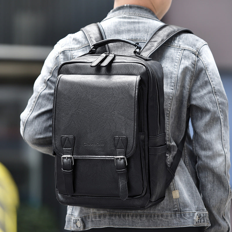 Men's Business High-grade Large Capacity Green Backpacks
