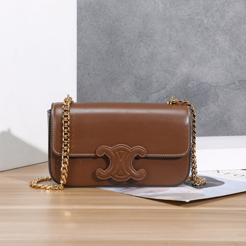 Spring Genuine Leather Fashion Chain Trendy Shoulder Bags