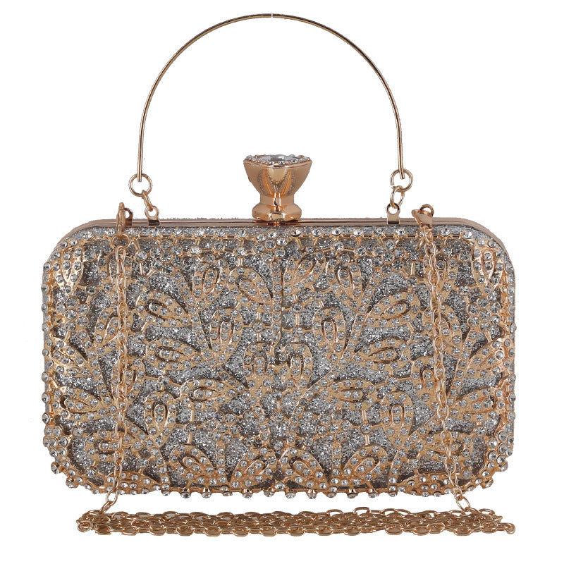 Women's With Diamonds Banquet Clutch Dinner Matching Evening Bags