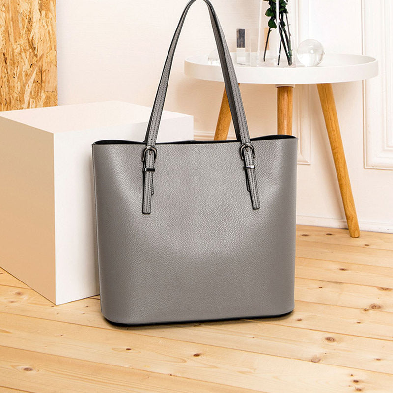 Women's Genuine Leather Female Fashion Design Commuter Shoulder Bags
