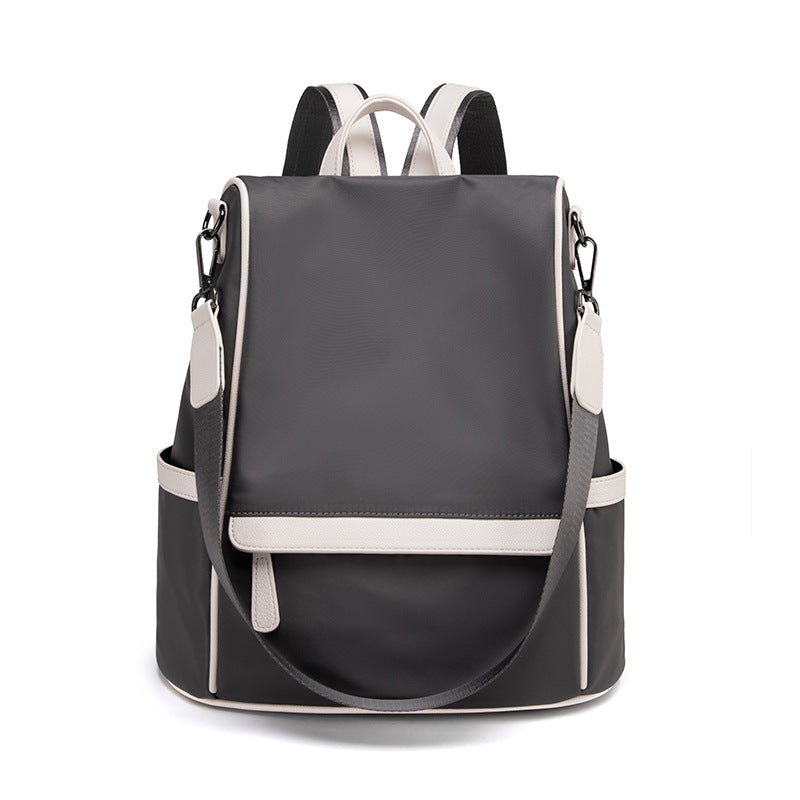 Women's Korean Fashionable Personalized Waterproof Oxford Cloth Backpacks