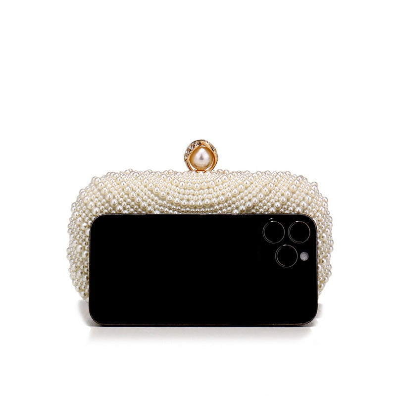 Women's Pearl Dinner Fashion Party Banquet Clutch Evening Bags