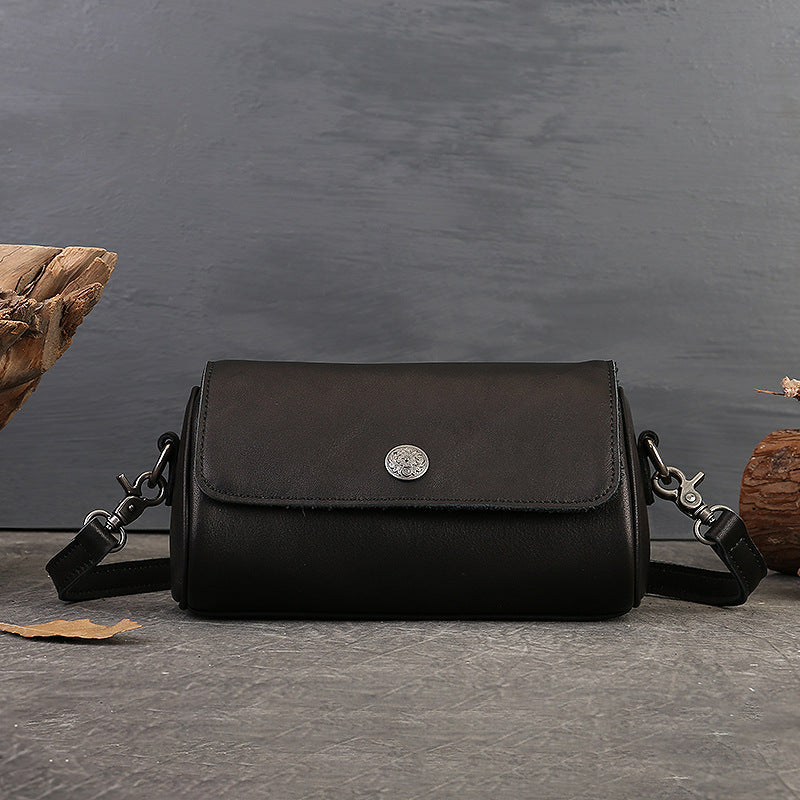 Women's Genuine Leather Summer Retro Minority Design Crossbody Bags