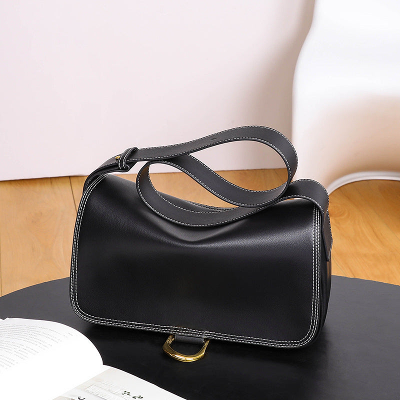 Women's Fashion Light Luxury Large Capacity Genuine Crossbody Bags