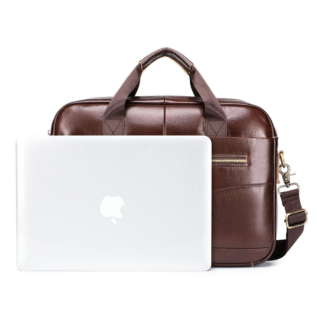 Men's Portfolio Retro Leather Large Capacity Business Men's Handbags