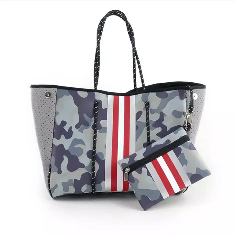 Neoprene Beach Printing Weekend Portable Seaside Handbags