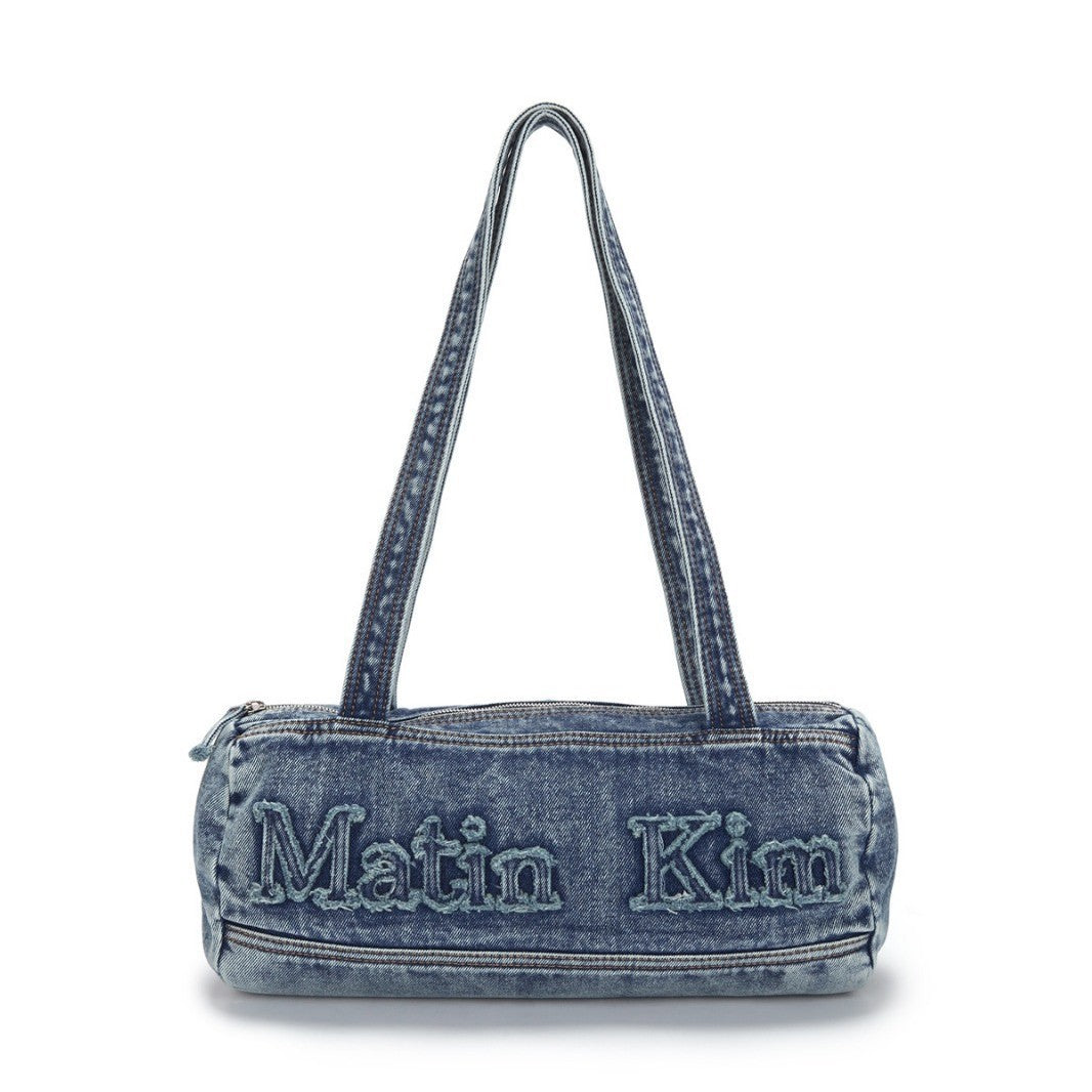 Women's Slouchy Niche Denim Washed Embroidered Handbags