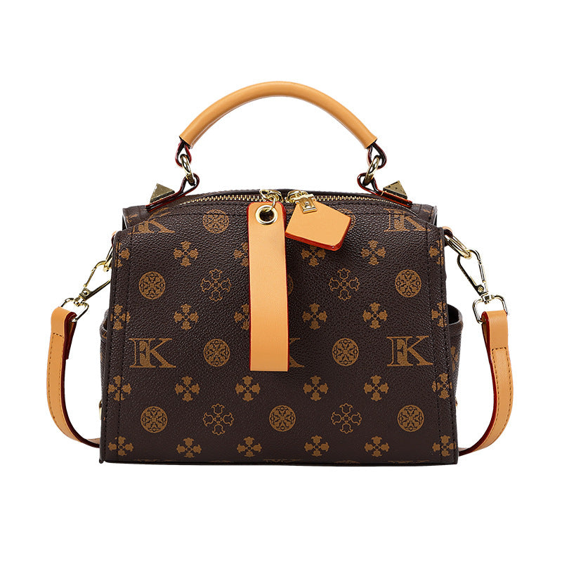 Women's Donkey's Genuine Leather Portable Fashionable Boston Shoulder Bags