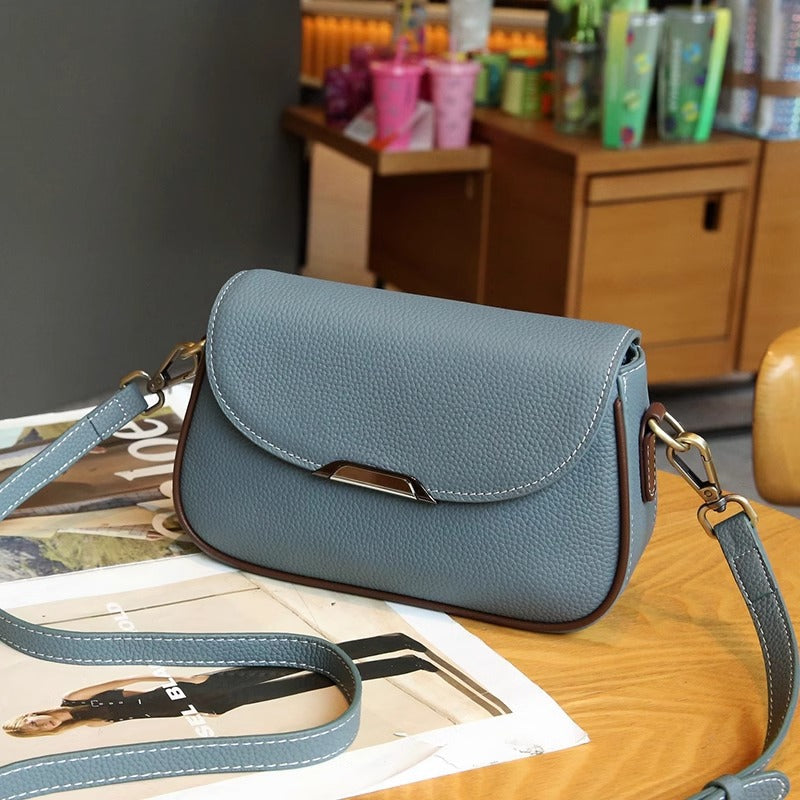 Genuine Leather Strap Advanced Texture First Crossbody Bags