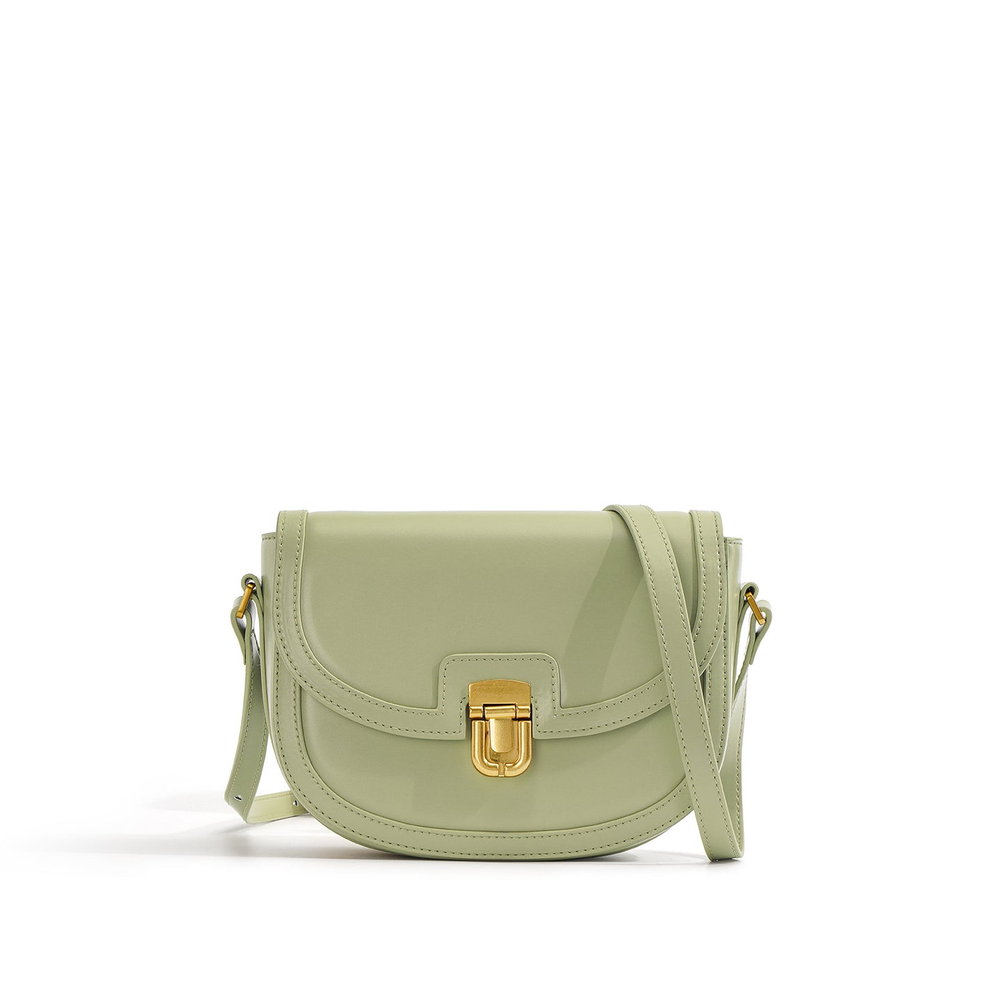 Women's Niche Genuine Leather High-grade Saddle Commuter Crossbody Bags