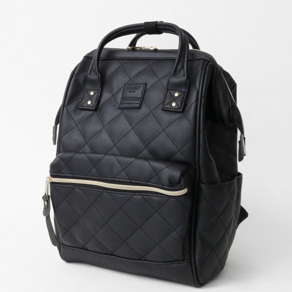 Women's Stylish Glamorous Leather Rhombus Printed Backpacks