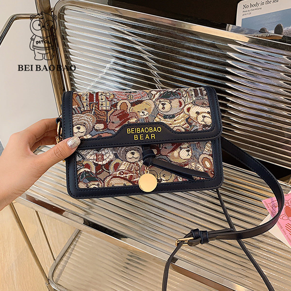 Women's Source Bear Lovely Fashion Canvas Bags