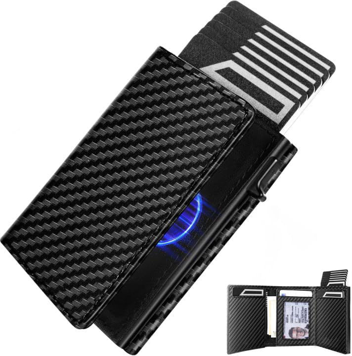 Men's Magnetic Retro Crazy Horse Leather Simple Men's Wallets