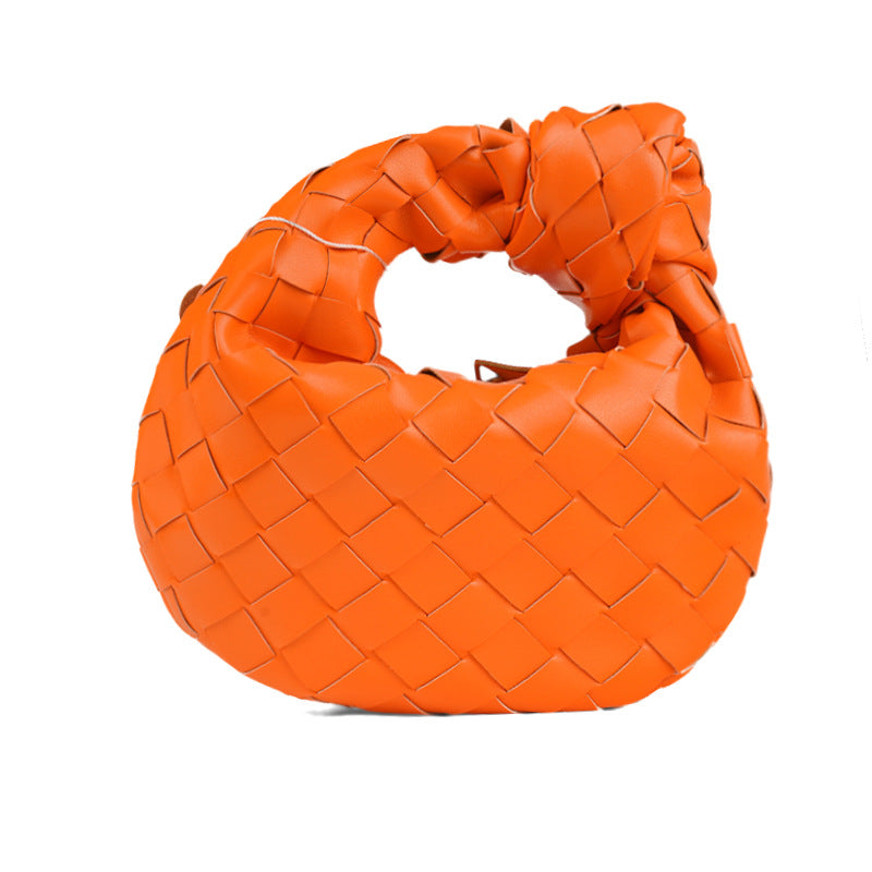 Women's Spring Commuter Portable Cloud Hand-woven Underarm Armpit Bags
