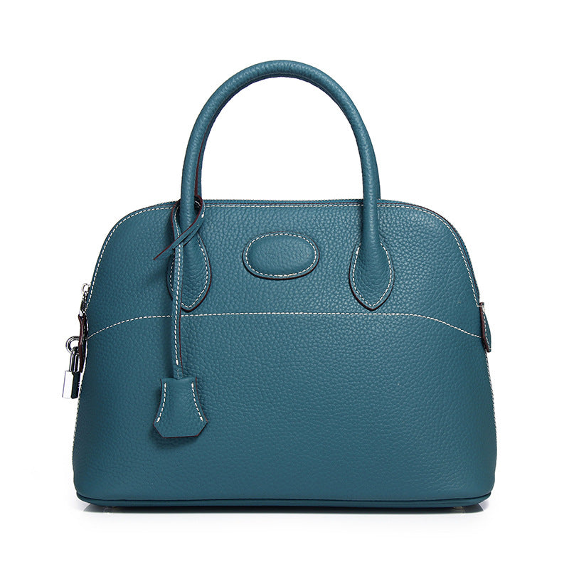 Women's First Layer Cowhide Leather Shell Handbags